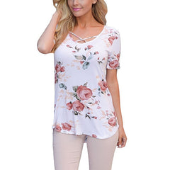 Casual Fashion Boho Floral Chiffon 2019 Summer Shirts Womens Tops And Blouses Female Tunic For Femme Plus Size 5XL Big Size 4XL