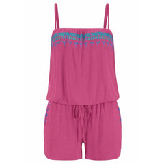 Free Ostrich Playsuit 2019 Fashion Elegant Womens Holiday Casual Mini Ladies Jumpsuit Summer Beach Rompers Hot Sale D1335