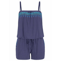 Free Ostrich Playsuit 2019 Fashion Elegant Womens Holiday Casual Mini Ladies Jumpsuit Summer Beach Rompers Hot Sale D1335