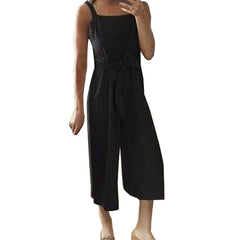 Womail bodysuit Women Summer Casual Shoulder-Strap Sashes Bow Lace-up Sweet Nine's Jumpsuit Playsuit fashion 2019 dropship M5