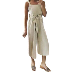 Womail bodysuit Women Summer Casual Shoulder-Strap Sashes Bow Lace-up Sweet Nine's Jumpsuit Playsuit fashion 2019 dropship M5